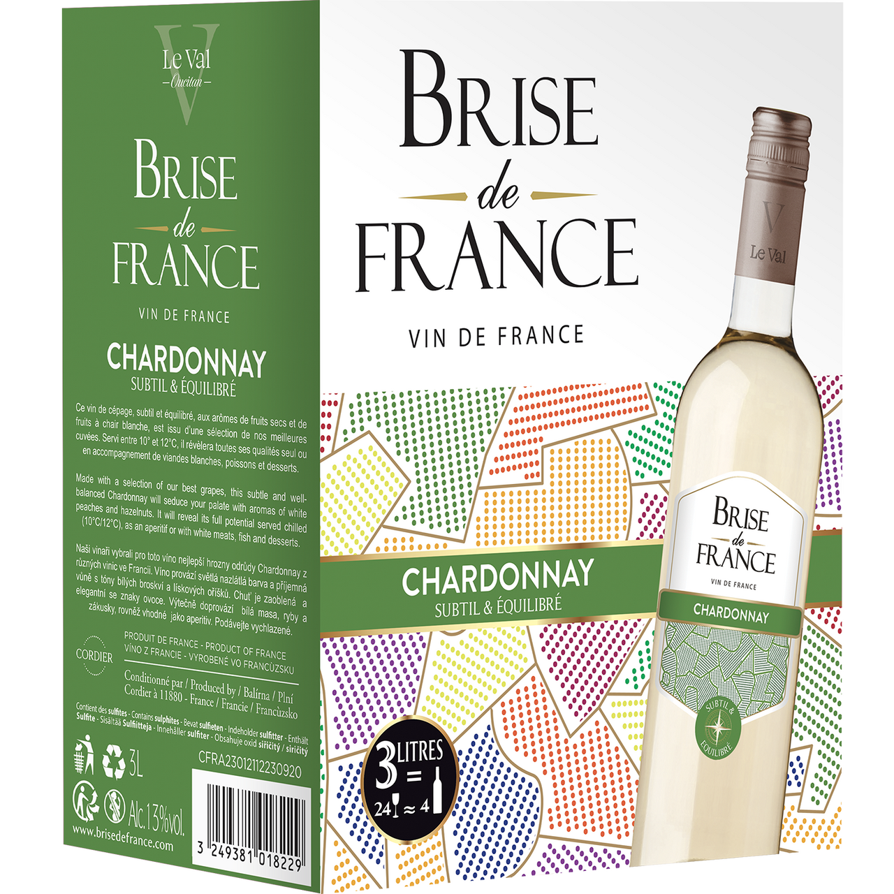 BRISE de FRANCE Chardonnay 3 l BiB