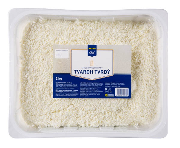 METRO Chef Tvaroh tvrdý strouhaný chlaz. 2 kg