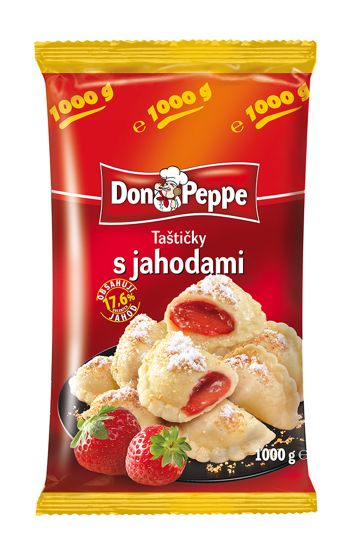 DON PEPPE Taštičky s jahodami mraž. 1 kg