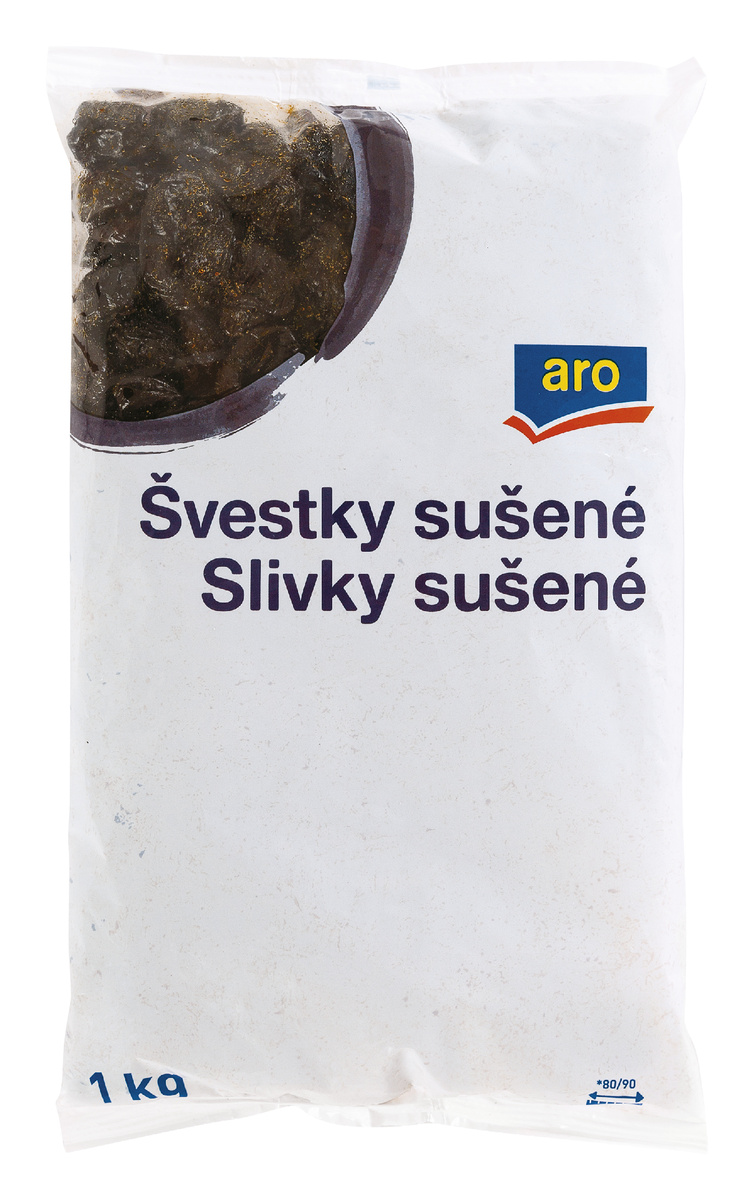 aro Švestky bez pecek sušené 1 kg