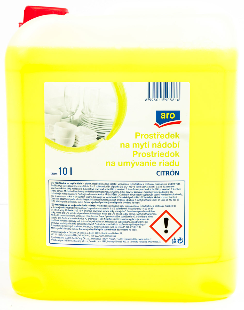 aro Prostředek na mytí nádobí citron 10 l