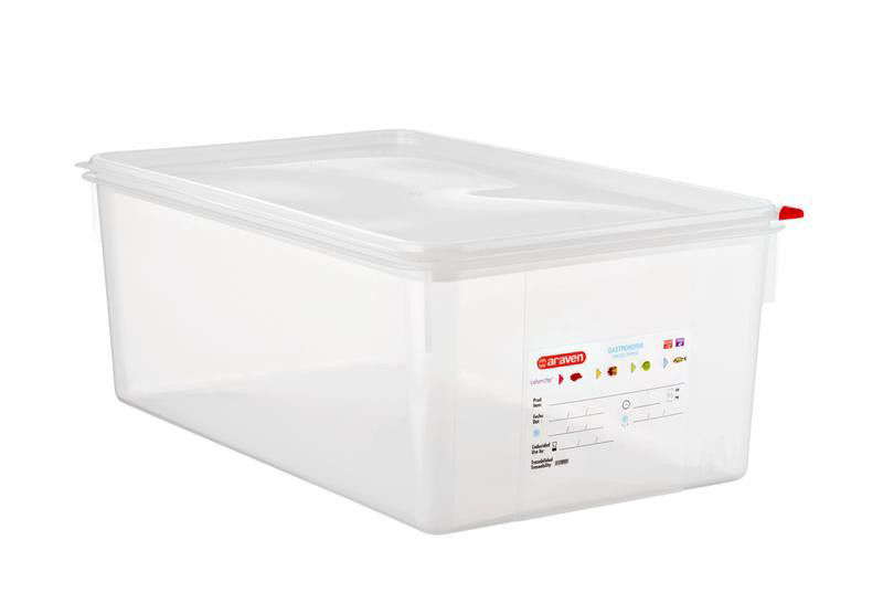 araven Nádoba s víkem HACCP GN1/1 200 mm 28 l plast 1 ks