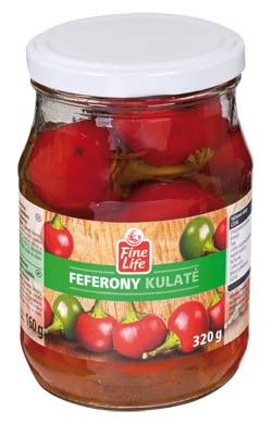 Fine Life Feferony kulaté 6 x 320 g