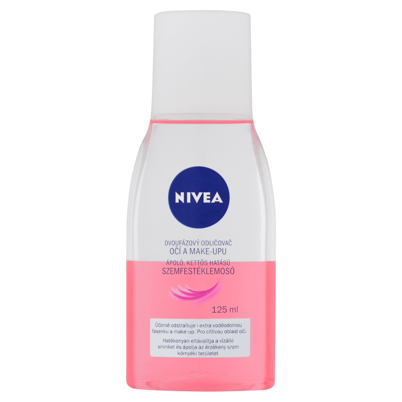 NIVEA Odličovač očí a make-upu růžový 125 ml
