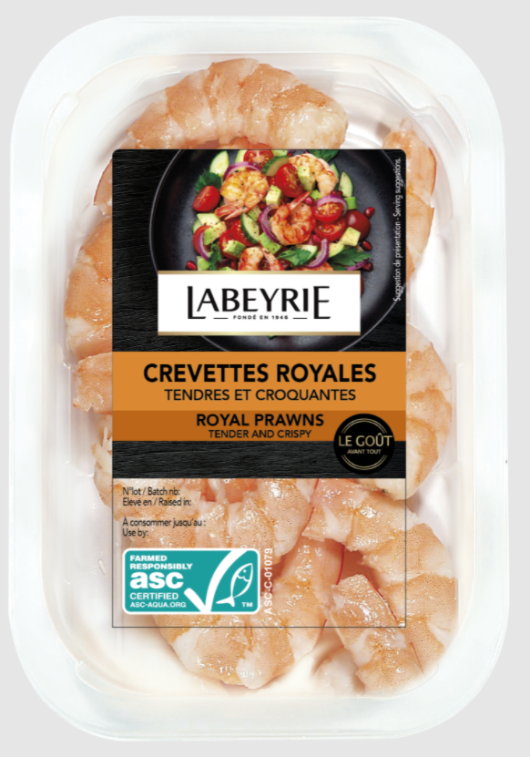 LABEYRIE Krevety královské Natural chlaz. 150 g