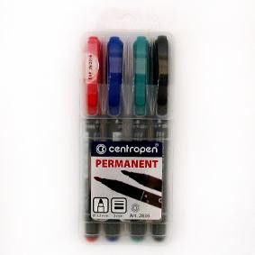 centropen Popisovač permanentní 2836 sada 4 ks