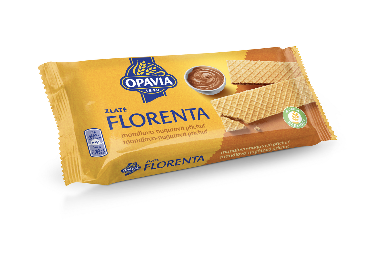 OPAVIA Florenta mandlovo/nugátová oplatka 28 x 112 g