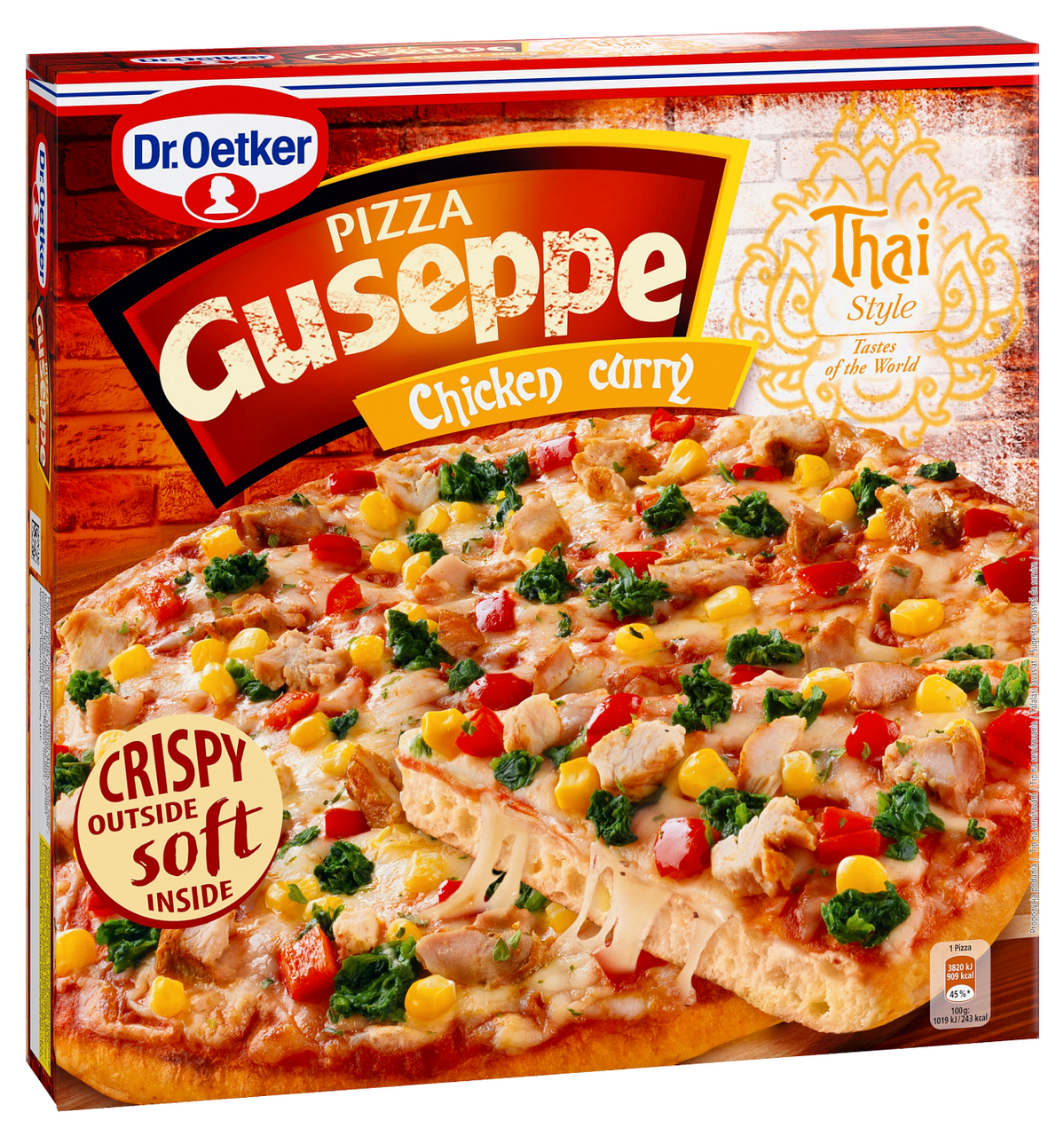 GUSEPPE Pizza Chicken Curry mraž. 375 g