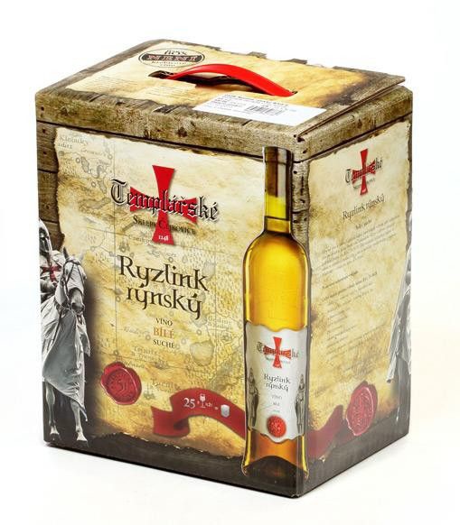 Templářské sklepy Čejkovice Ryzlink rýnský 5 l BiB