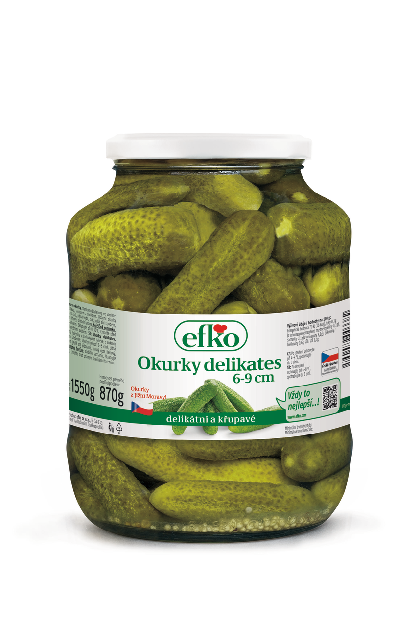 efko Okurky delikates 6 - 9 cm 1,7 l