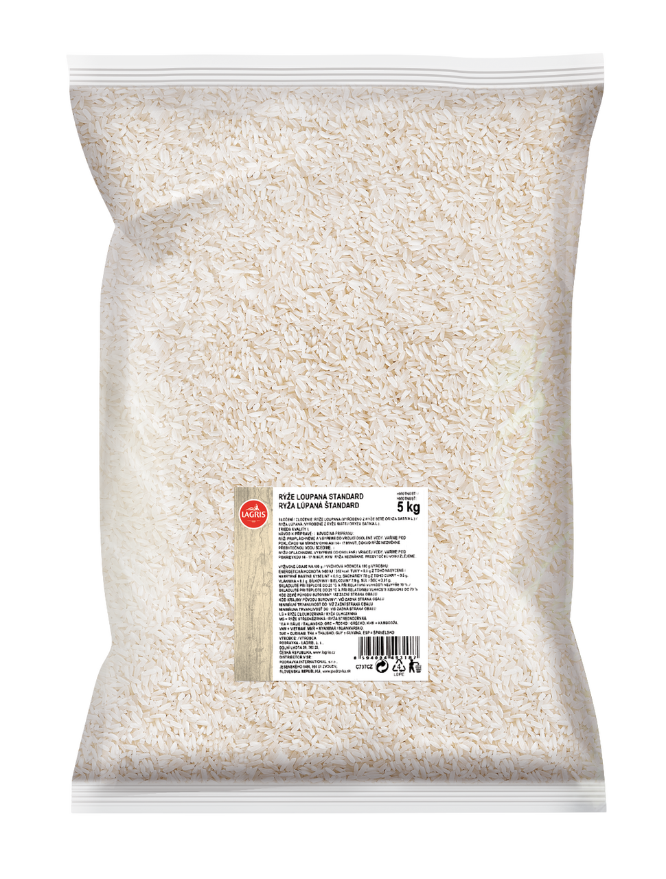 LAGRIS Rýže dlouhozrnná loupaná Standard 5 kg