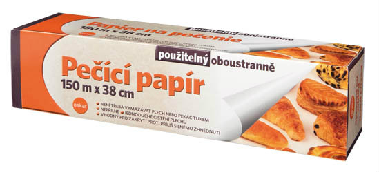 OSKAR Papír na pečení oboustranný 150 m x 38 cm 1 ks