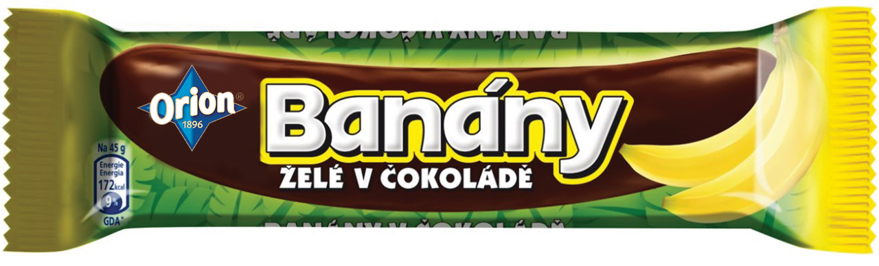 Orion Ovoce v čokoládě banán 48 x 45 g