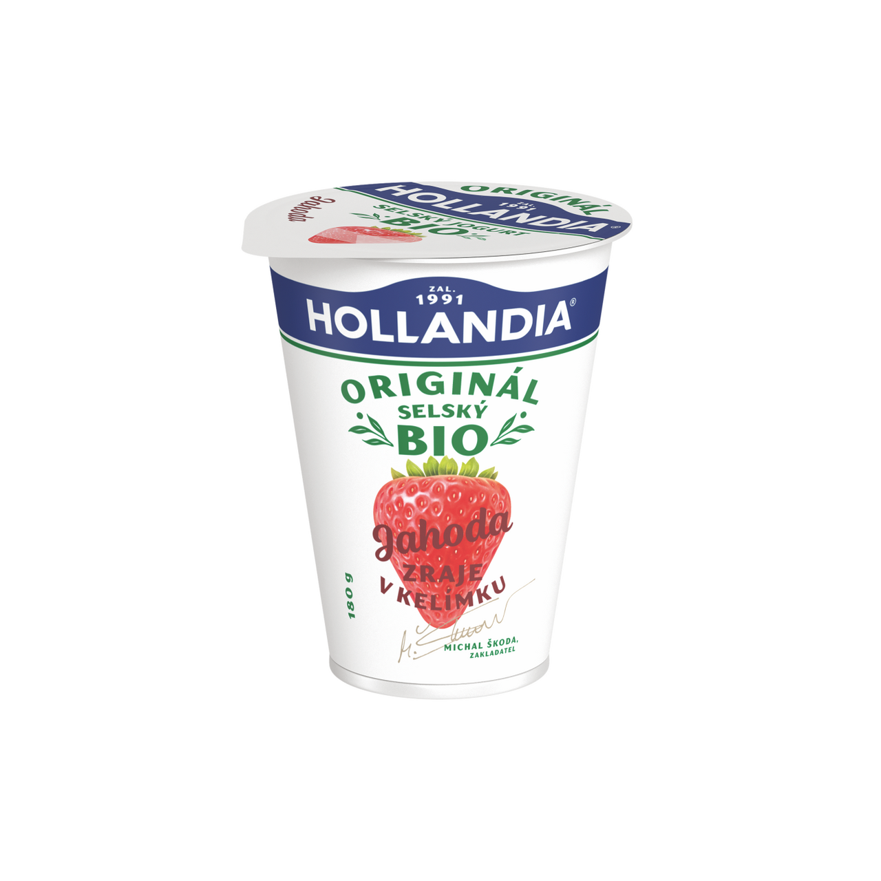 BIO JOGURT SELSKÝ 180g JAHODA