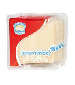 JAROMĚŘICKÁ MLÉKÁRNA Jaroměřický Eidam 30% sýr plátky chlaz. 5 x 100 g