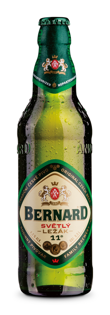 BERNARD Pivo světlý ležák 11 20 x 500 ml vratná láhev