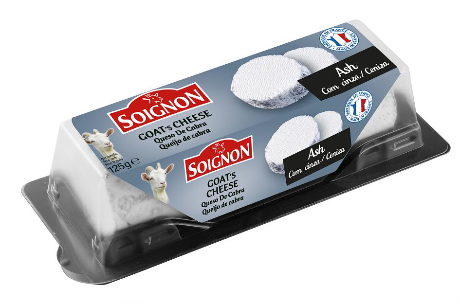 SOIGNON Sýr kozí v popelu chlaz. 125 g