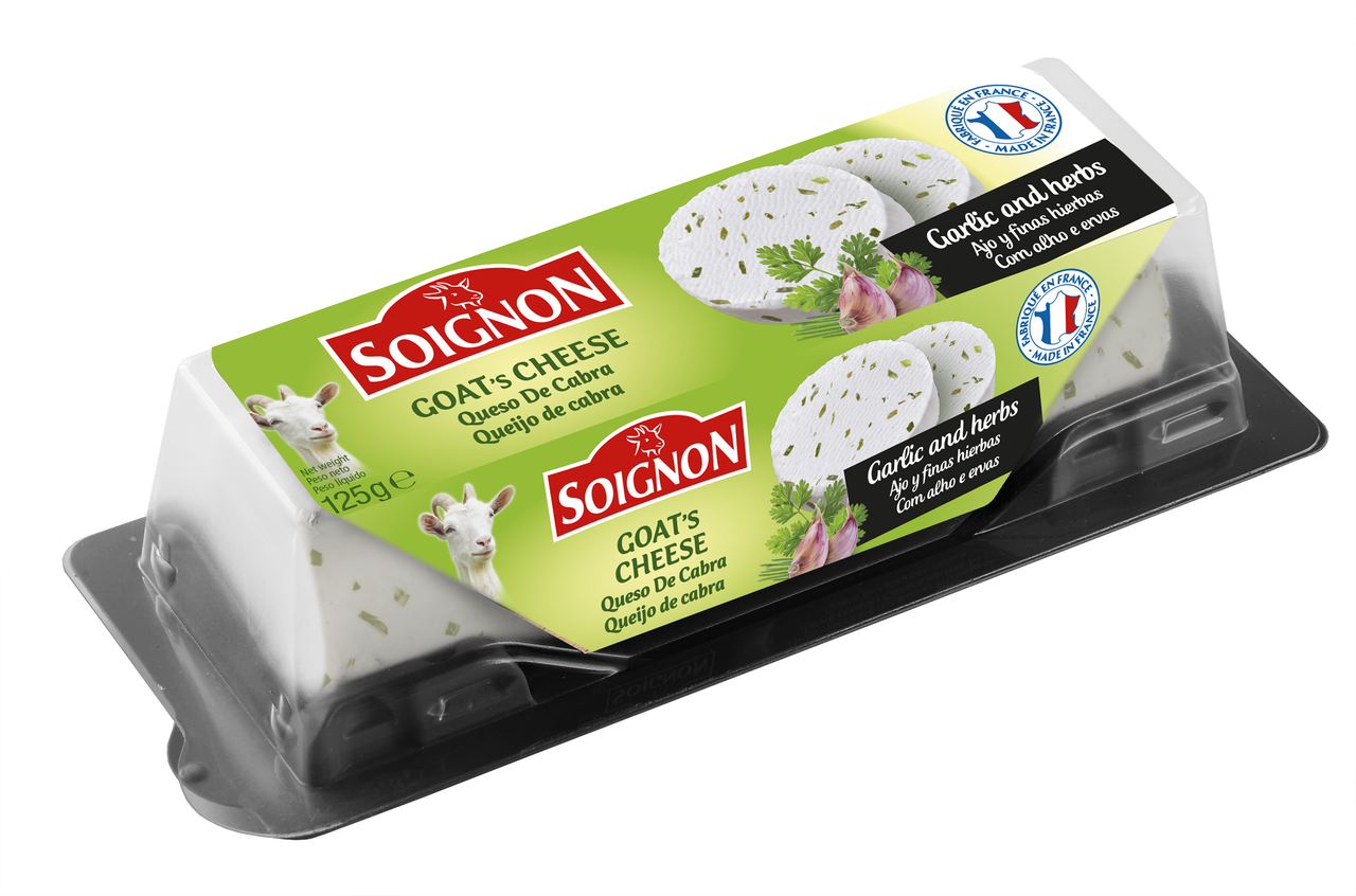 SOIGNON Sýr kozí s bylinkami chlaz. 125 g
