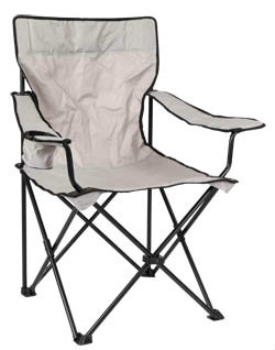 ACTIVE Křeslo kempingové šedé 1 ks