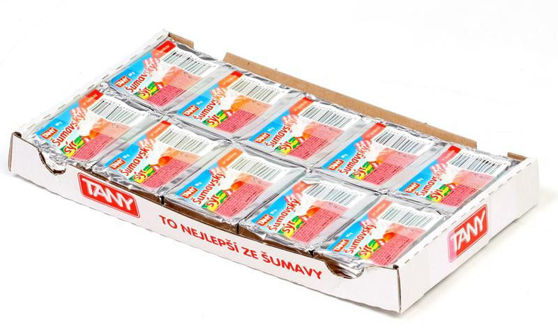 TANY Šumavský tavený sýr šunka chlaz. 10 x 90 g