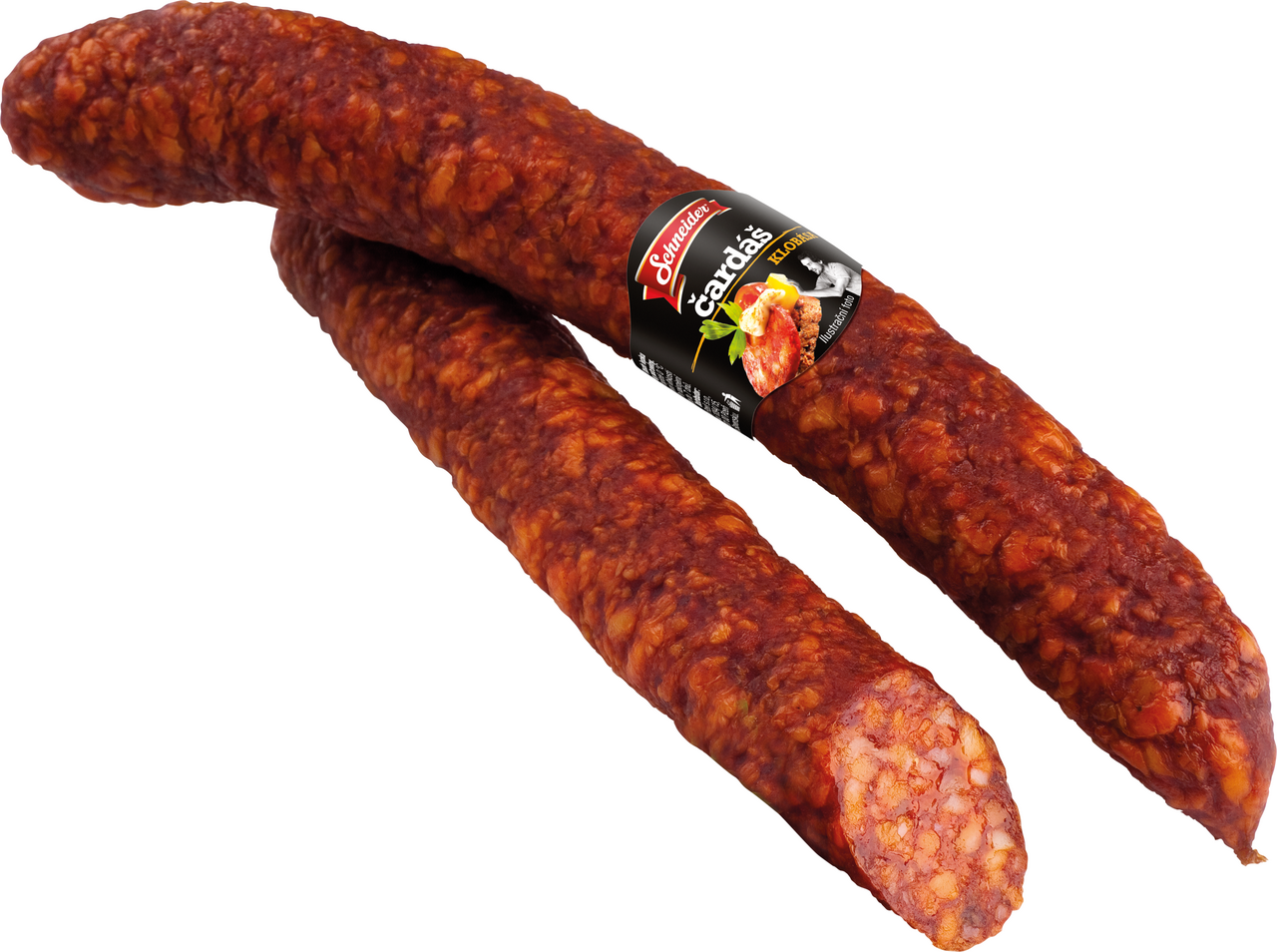 SCHNEIDER Čardášová klobása chlaz. váž. cca 2 kg