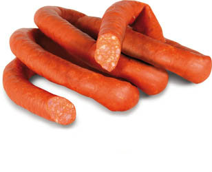 KRUŠNOHORSKÉ UZENINY Pikantní točený chlaz. váž. cca 1,7 kg