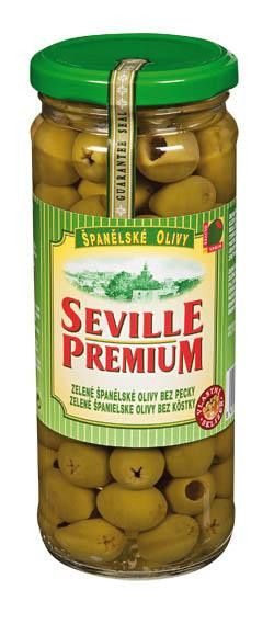 SEVILLE PREMIUM Olivy zelené bez pecky 450 g