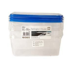 Tarrington House Design Box na potraviny s víkem 1,3 L 3 ks