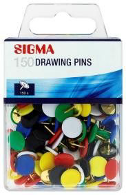 SIGMA Připínáčky mix 150 ks