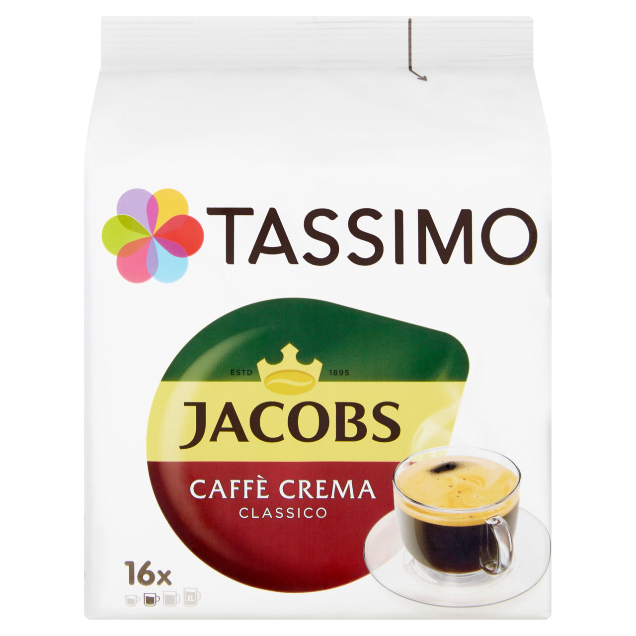 TASSIMO JACOBS Krönung Café crema 16 x 7 g kapsle