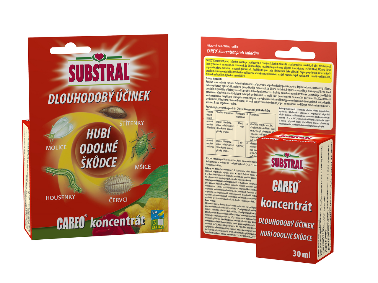 Koncentrát na odolné škůdce Substral Careo 30ml (koncentrát) 1 ks