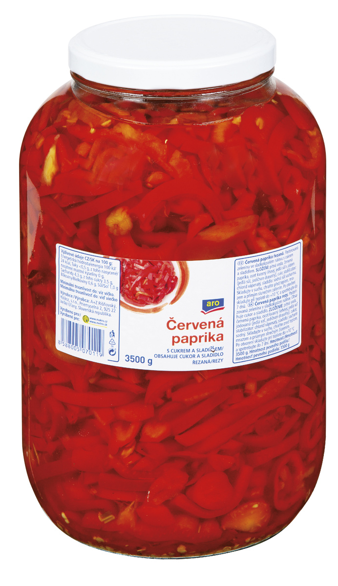 aro Paprika červená řezy 3,5 kg