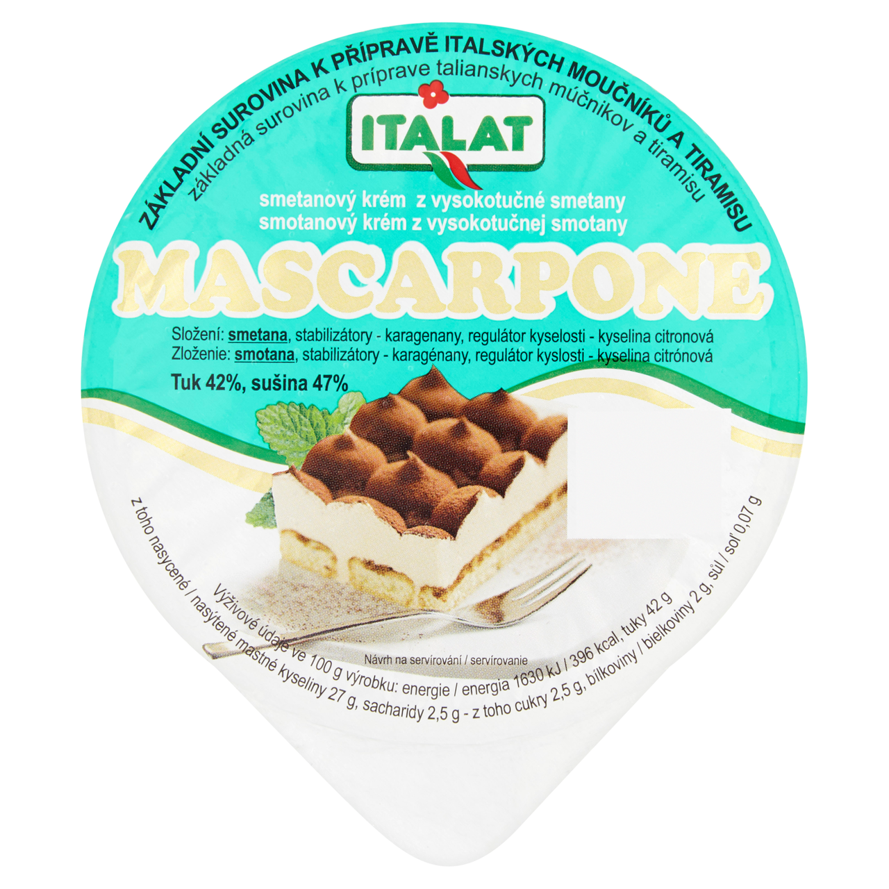 ITALAT Mascarpone smetanový krém chlaz. 200 g