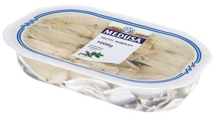 MEDUSA Sardinky marinované filety (pevný podíl 620 g) chlaz. 1 kg