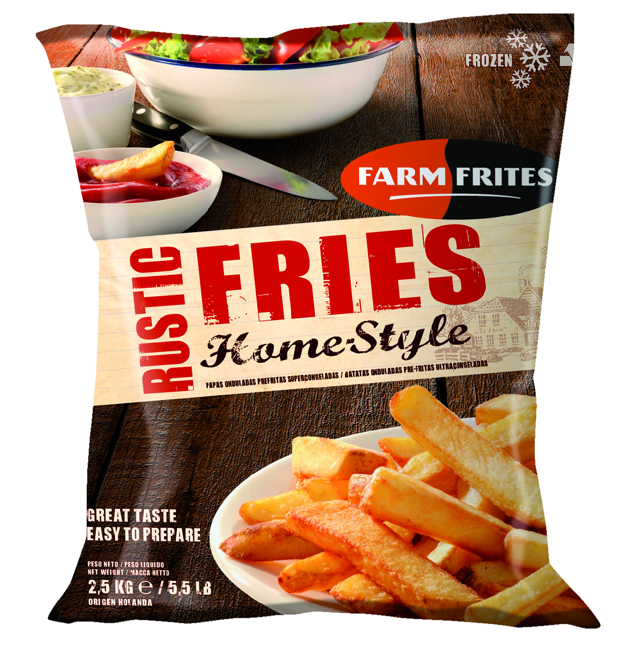 FARM FRITES Rustic Fries Home hranolky mraž. 2,5 kg