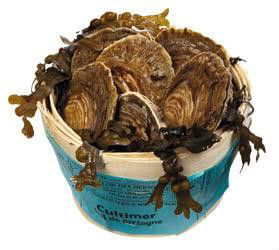 Ústřice jedlé Belon ploché N°0 chlaz. váž. 25 ks