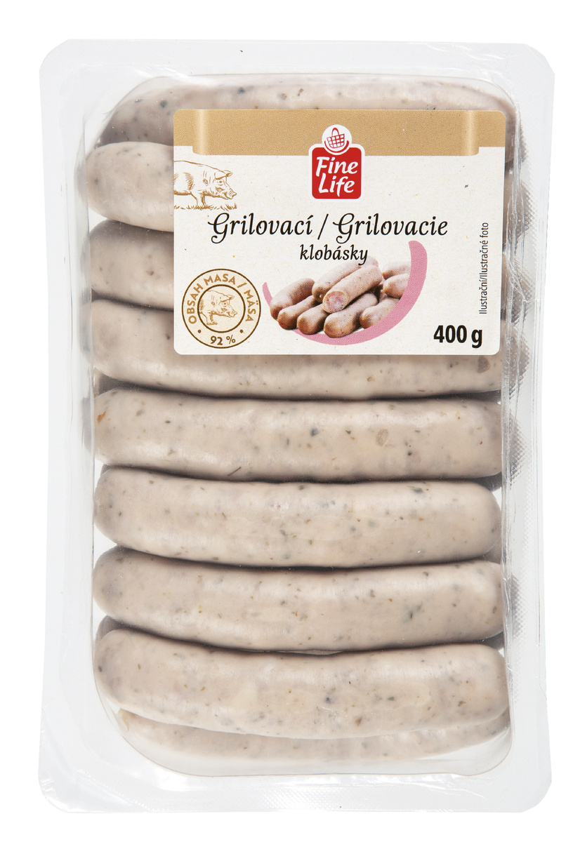 Fine Life Grilovací klobásky chlaz. 400 g 