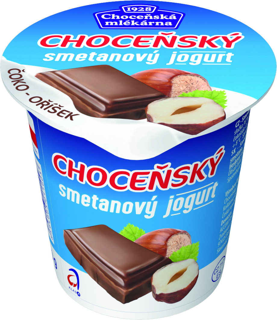 Choceňská mlékárna Choceňský Jogurt smetanový čokoláda-oříšek chlaz. 10 x 150 g