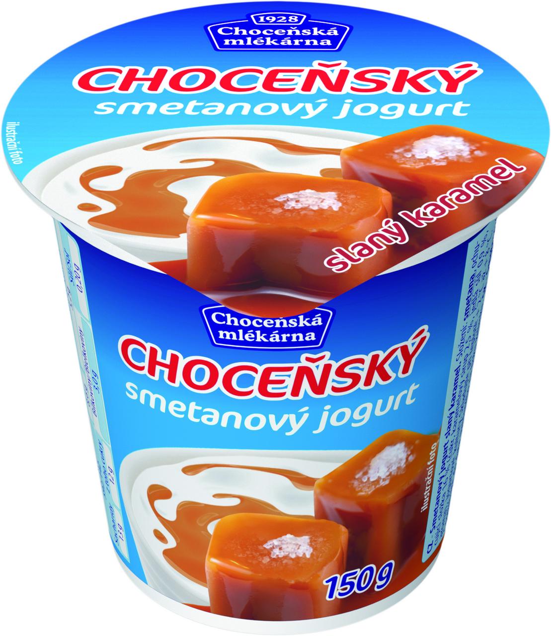 Choceňská mlékárna Choceňský smetanový jogurt slaný karamel chlaz. 10 x 150 g