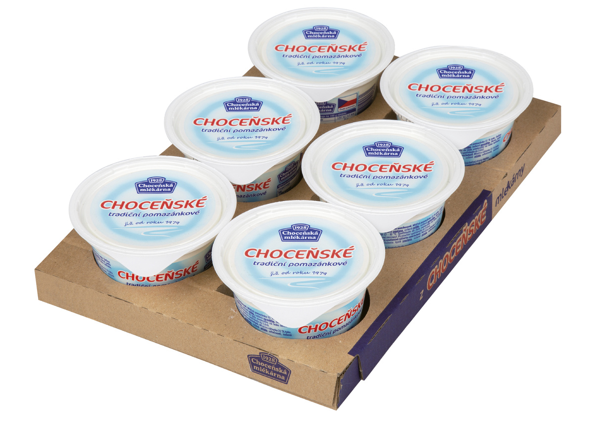 Choceňská mlékárna Choceňské Tradiční pomazánkové bílé chlaz. 6 x 150 g