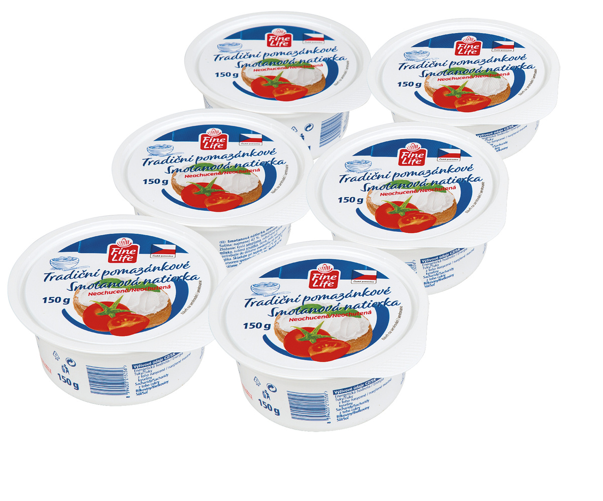 Fine Life Tradiční pomazánkové bílé chlaz. 6 x 150 g