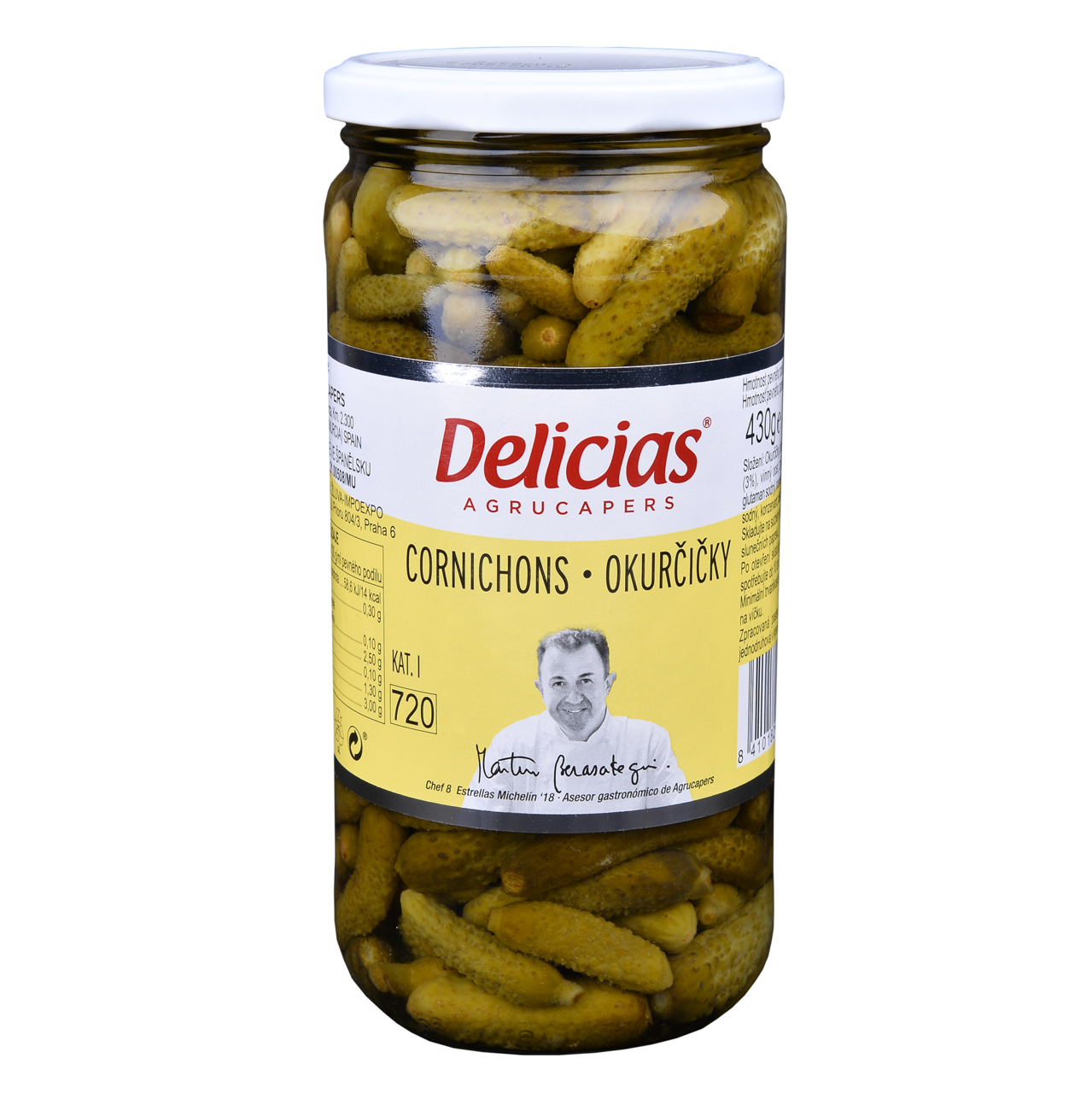Delicias Okurky Cornichons 720 g