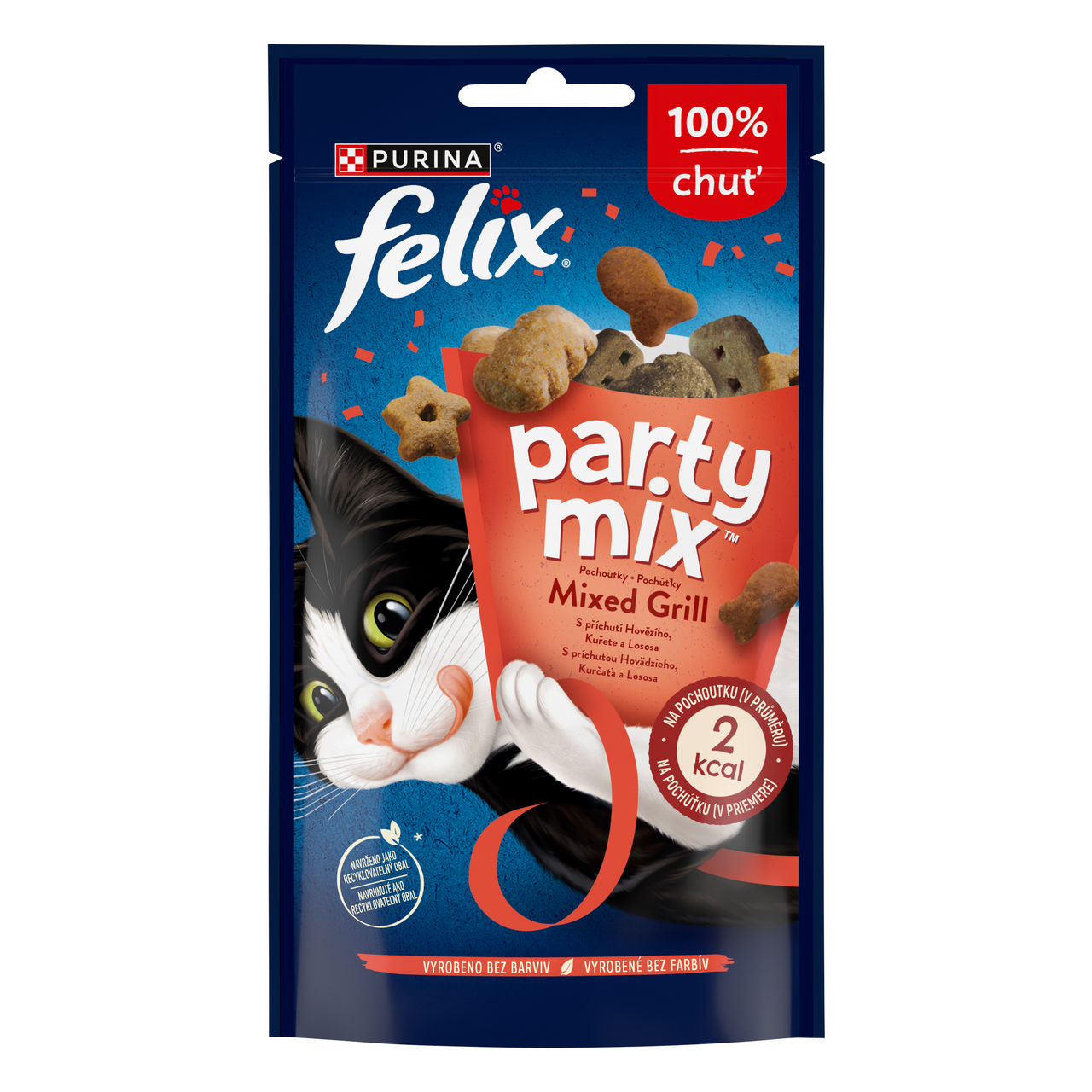 Felix Party Mix pamlsky pro kočky Mixed Grill 60 g