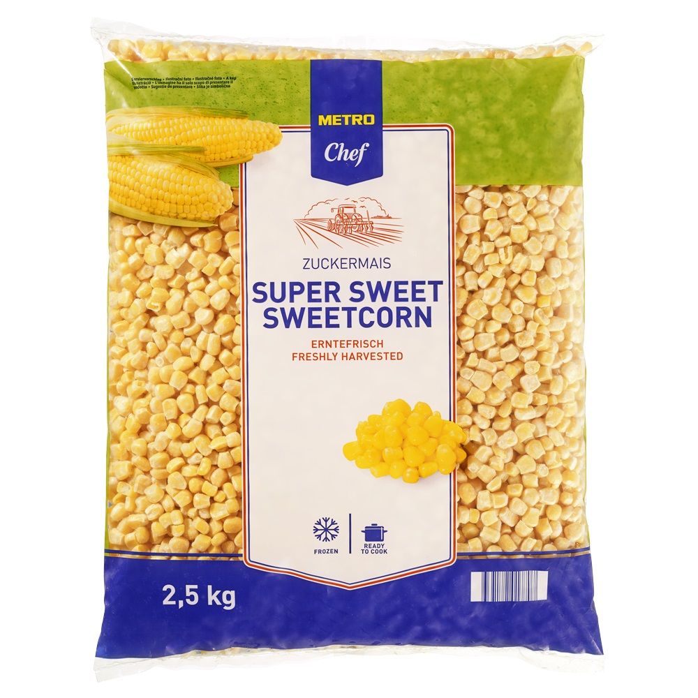 METRO Chef Kukuřice zrno extra sladká mraž. 2,5 kg