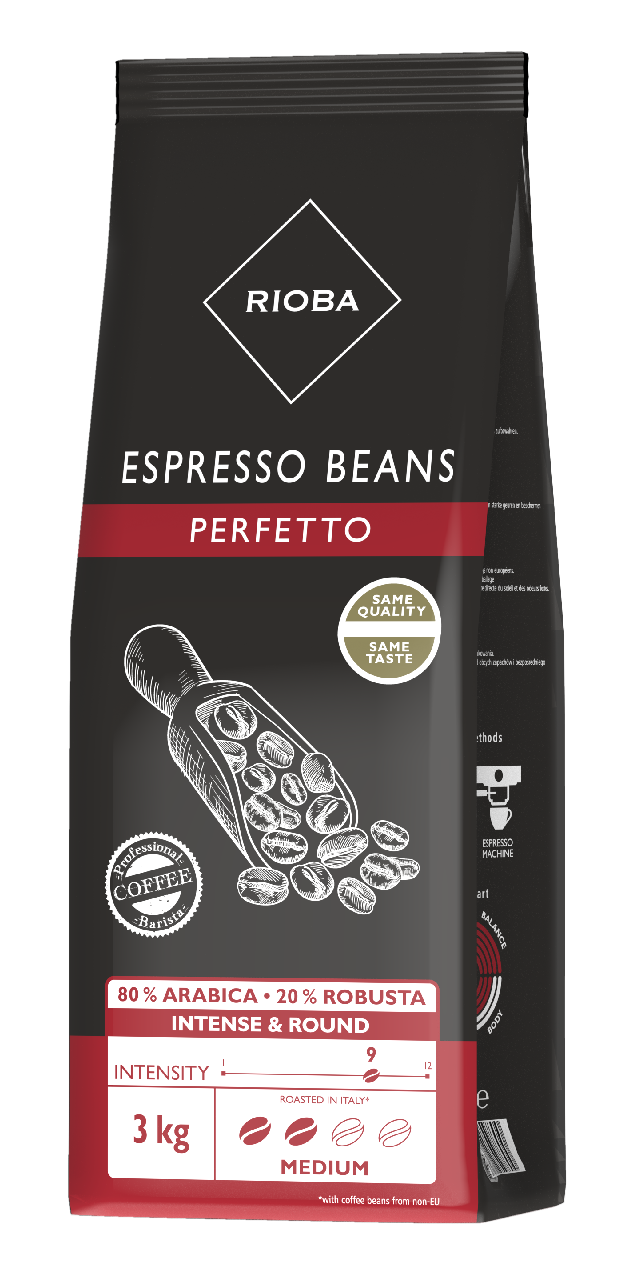 RIOBA Gold 80% Arabica káva zrno 3 kg