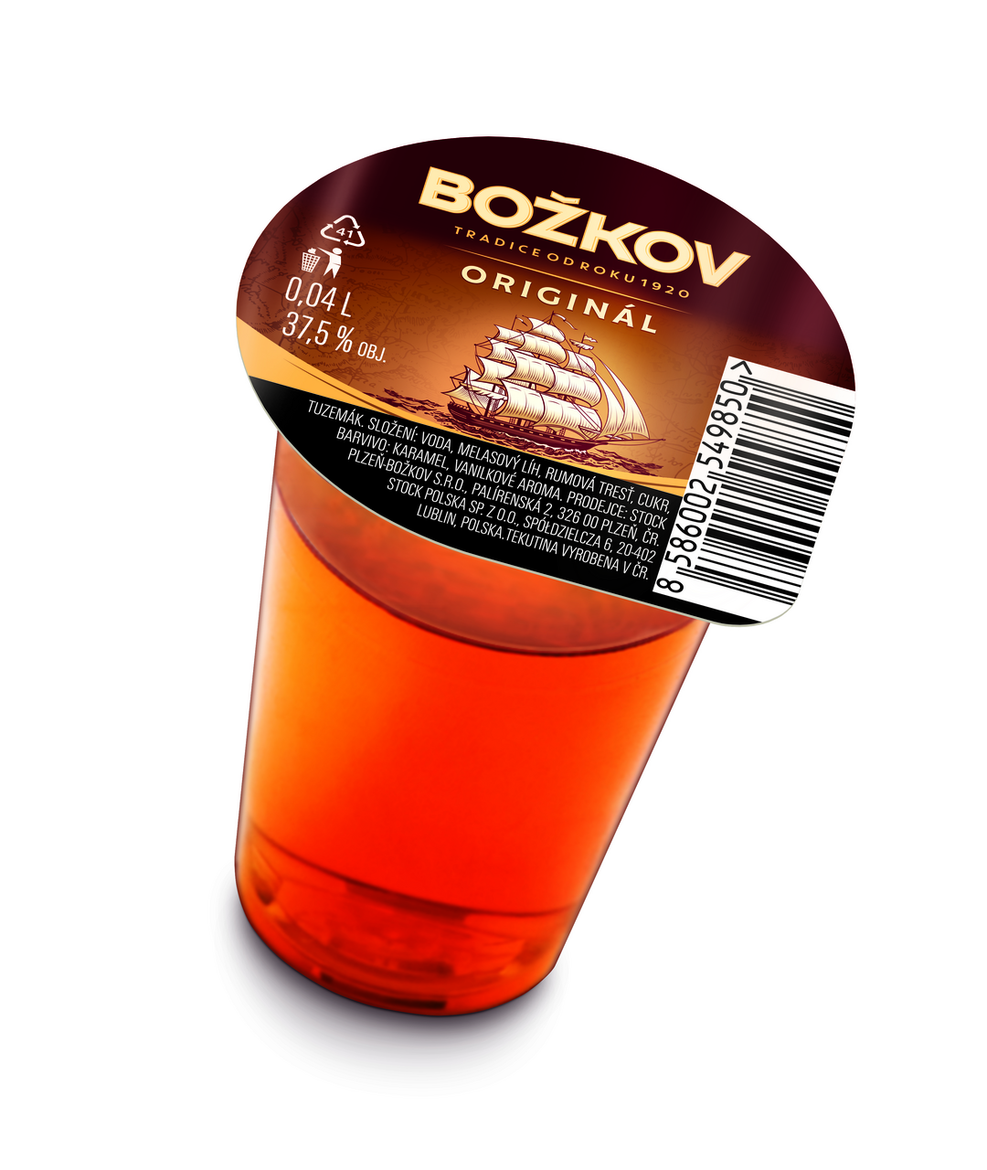 BOŽKOV Original 37,5 % 12 x (20 x 40 ml)