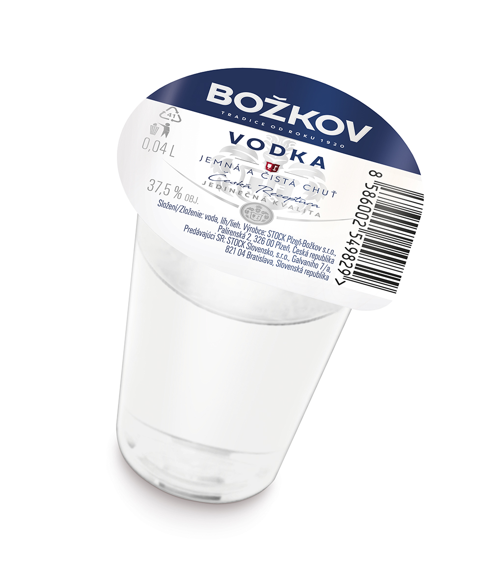 BOŽKOV Vodka 37,5 % 20 x 40 ml