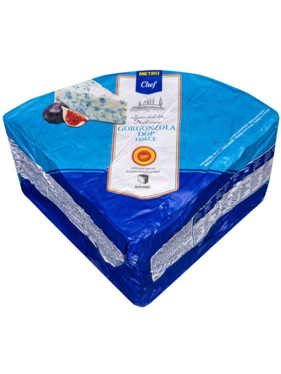 METRO Chef Gorgonzola s kůrou sýr DOP chlaz. váž. cca 1,5 kg