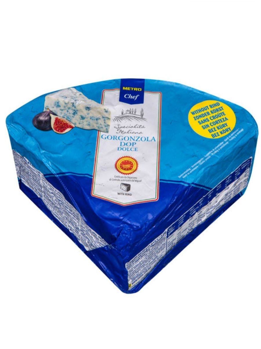 METRO Chef Gorgonzola bez kůry sýr DOP chlaz. váž. cca 1,5 kg