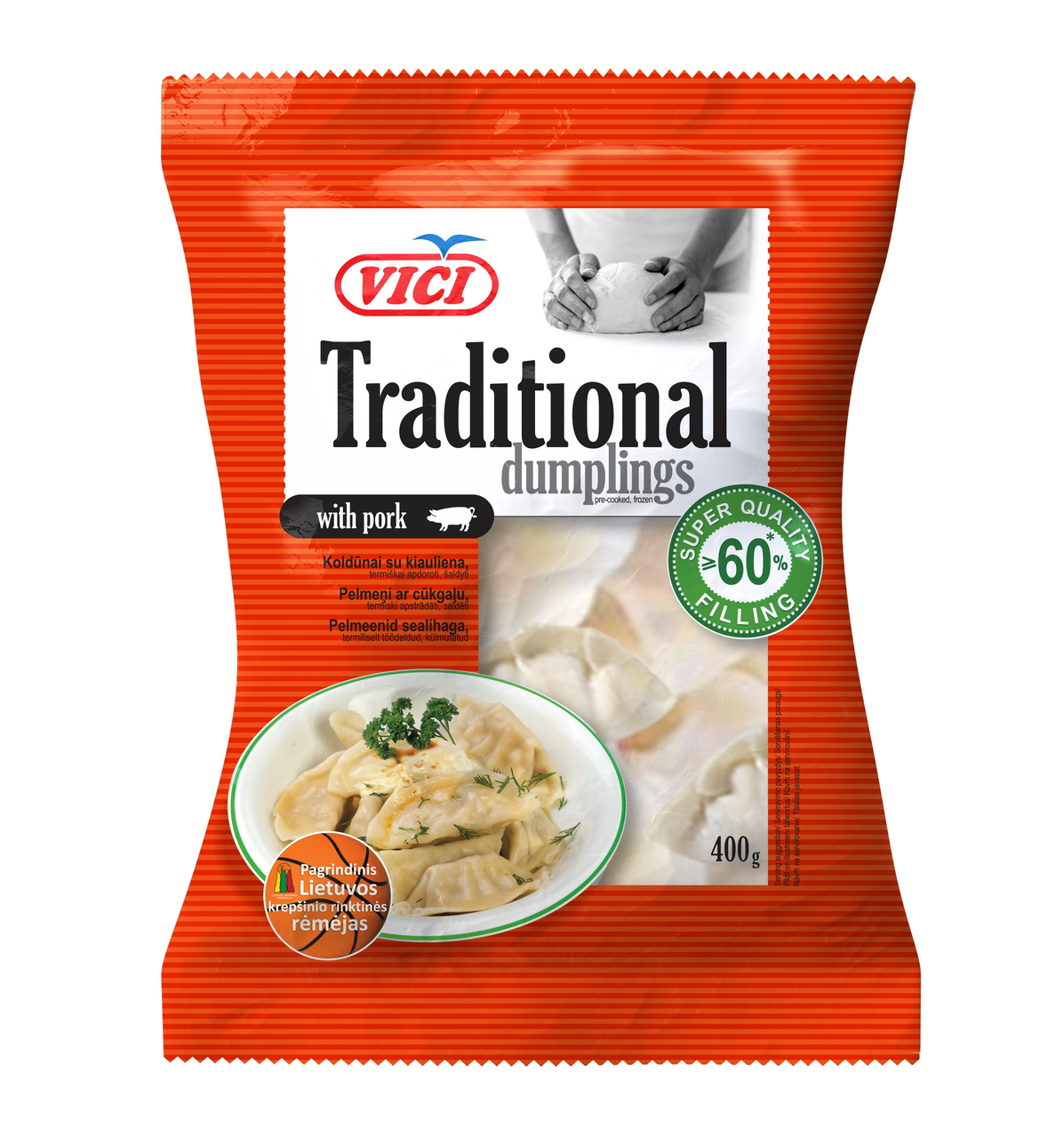 VICI Taštičky s vepřovým masem mraž. 400 g